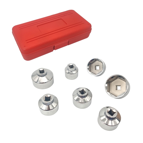 

ZK-077 7 in 1 Car Cartridge Housing Oil Filter Cap Wrench Socket Set Tool Kit