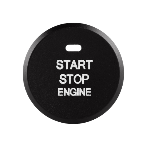 

Car Engine Start Key Push Button Inner Ring Trim Sticker Decoration for Mazda Axela CX-30 2020 (Black)