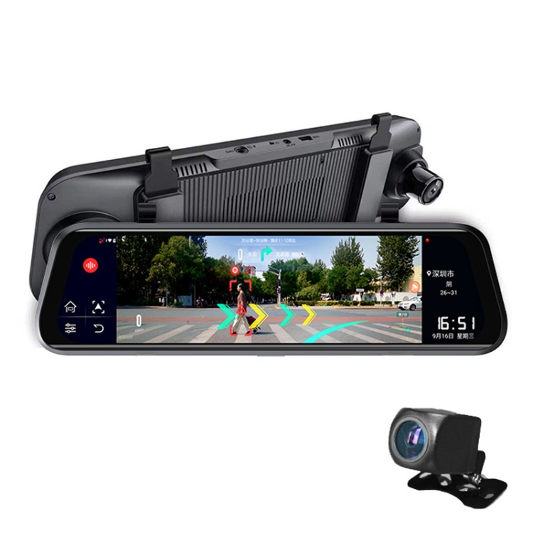 

D95 1280P 10 inch AR Navigation Rearview Mirror Driving Recorder, Zhanrui SL8541E Processor