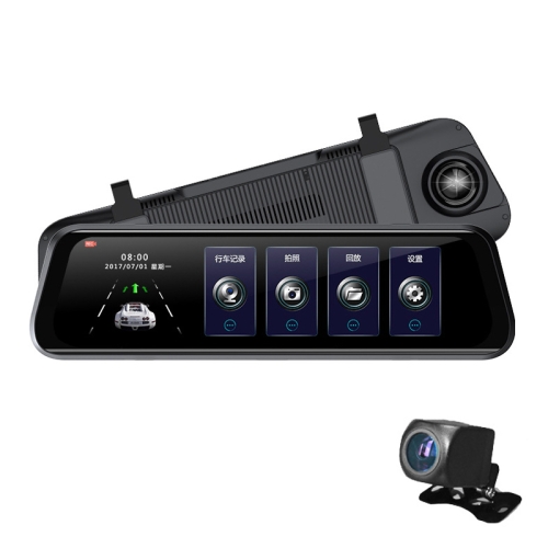 

K65 1080P 10 inch Touch Screen HD Night Vision Rearview Mirror Streaming Media Driving Recorder, Lingtong 6248 Processor