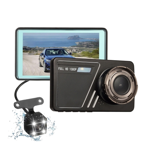 

H700 4.5 inch Front and Rear Dual-recording HD 1080P Night Vision Driving Recorder Support G-Sensor / Parking Monitoring