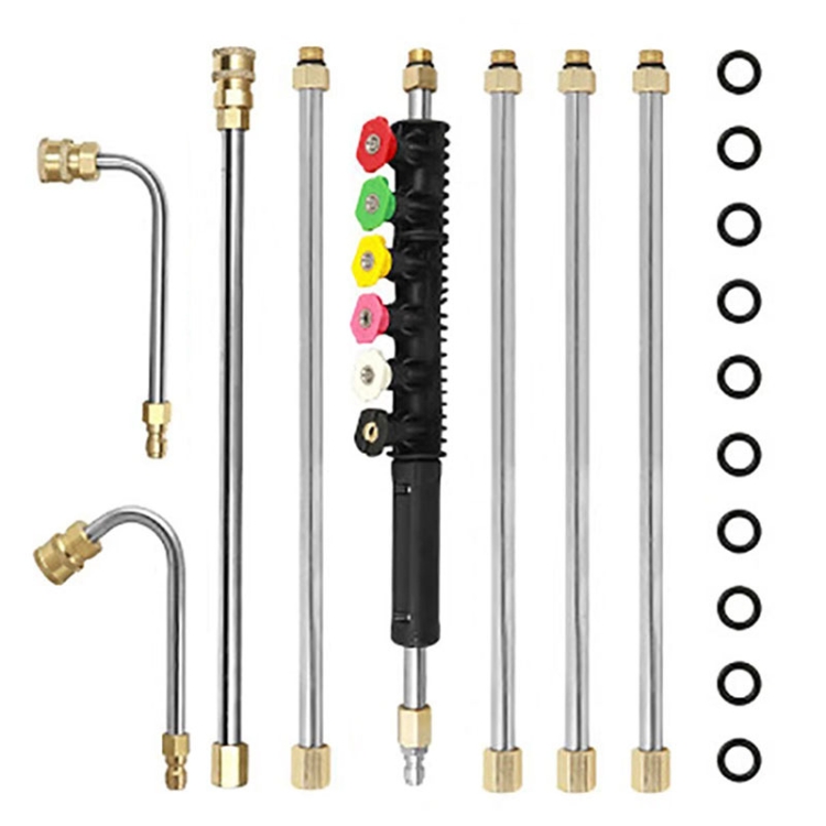 

8 in 1 Car Wash High Pressure Spray Nozzle Cleaning Extension Rod