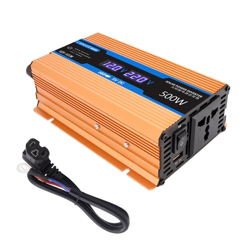 

Carmaer 48V to 220V 500W Car Multi-function Double Digital Display Inverter Household Power Converter