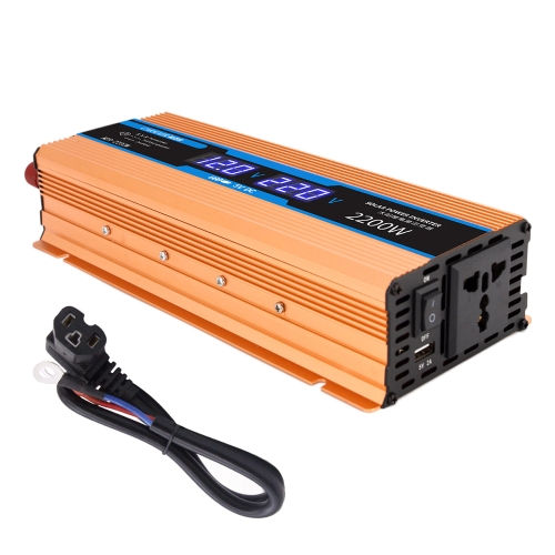 

Carmaer 60V to 220V 2200W Car Multi-function Double Digital Display Inverter Household Power Converter