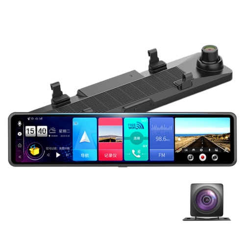 

Q80 Car 12 inch Smart 4G HD Night Vision Front and Rear Dual Recording Android Navigation Electronic Dog Driving Recorder 4G+32G