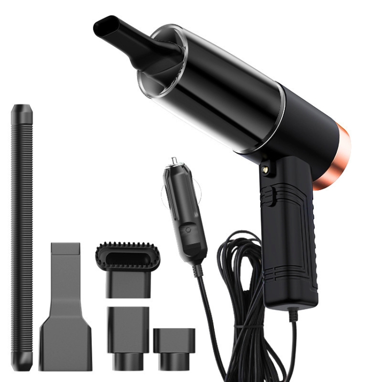 

3 in 1 Car Dry and Wet Vacuum Cleaner with Aromatherapy + LED Lighting Function(Black)