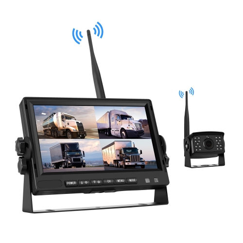 

PZ710-W 7 inch Car Digital Wireless Rear-view Split-screen Monitor Single Record