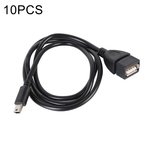 

10 PCS Car OTG Head to USB Cable, Cable Length: 80cm