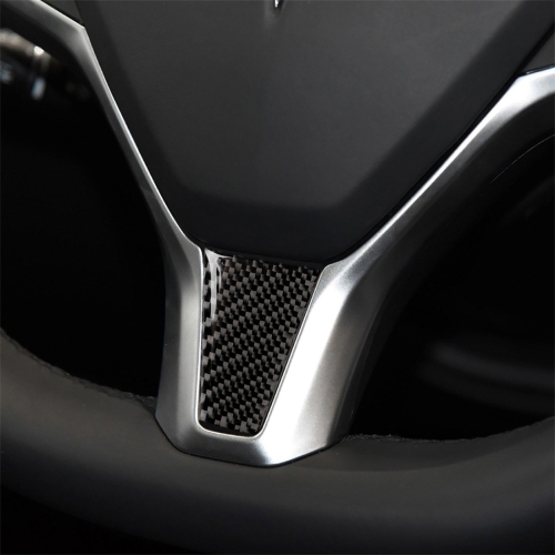 

Carbon Fiber Car Steering Wheel Decorative Sticker for Tesla Model S / X