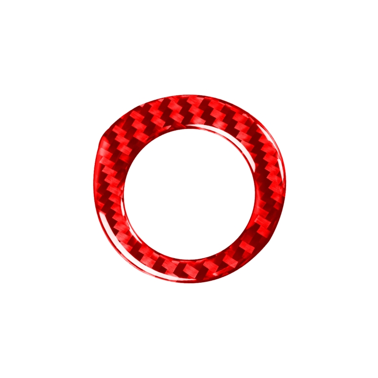 

Carbon Fiber Car Ignition Key Ring Decorative Sticker for Toyota Corolla 2014-2018,Left and Right Drive Universal (Red)