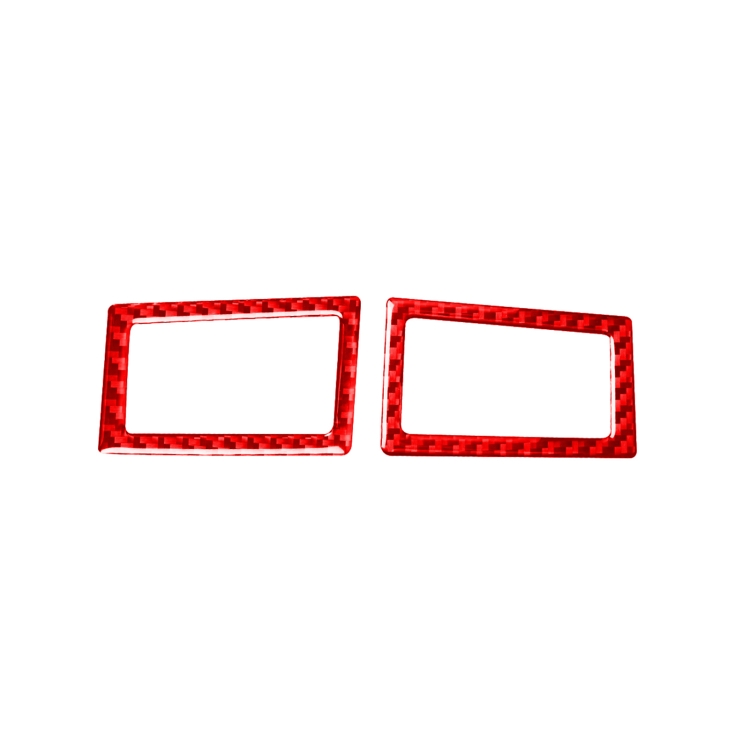 

2 PCS / Set Carbon Fiber Car Dashboard Air Outlet Decorative Sticker for Toyota Corolla 2014-2018,Left and Right Drive Universal (Red)