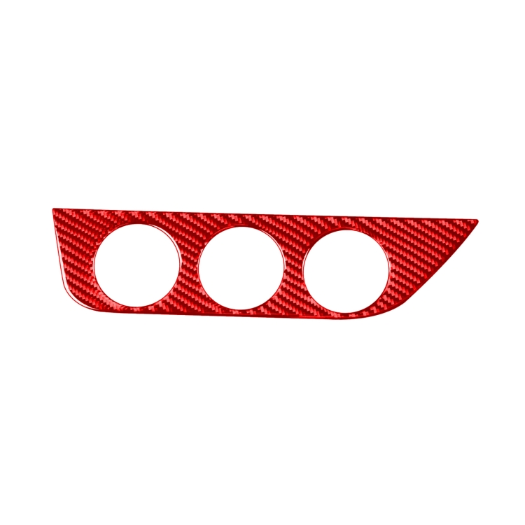 

Carbon Fiber Car Air Conditioner Switch Panel A Decorative Sticker for Toyota Corolla 2014-2018,Left Drive (Red)