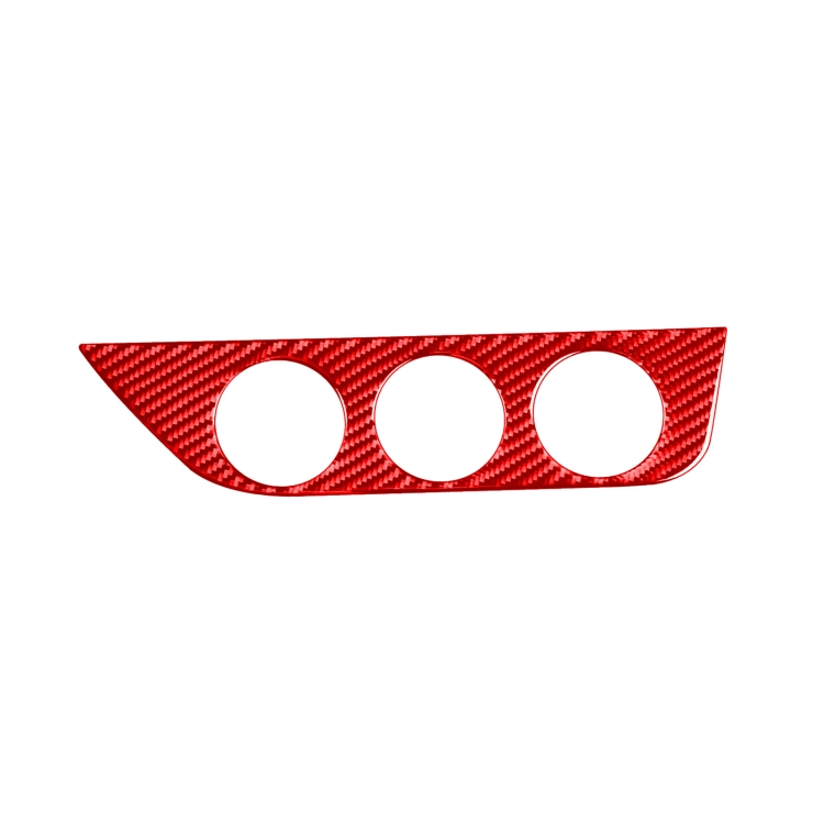 

Carbon Fiber Car Air Conditioner Switch Panel A Decorative Sticker for Toyota Corolla 2014-2018,Right Drive (Red)