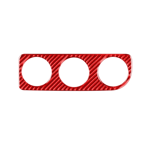 

Carbon Fiber Car Air Conditioner Switch Panel B Decorative Sticker for Toyota Corolla 2014-2018,Left Drive (Red)