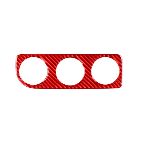 

Carbon Fiber Car Air Conditioner Switch Panel B Decorative Sticker for Toyota Corolla 2014-2018,Right Drive (Red)