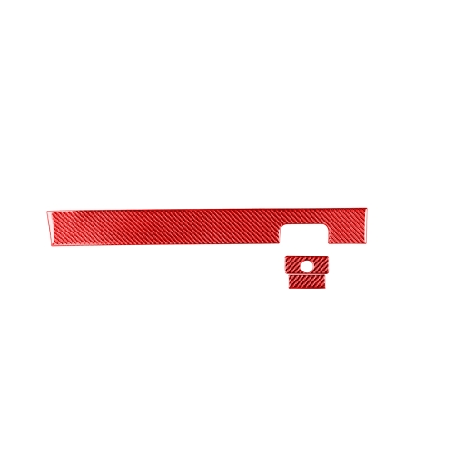 

3 PCS / Set Carbon Fiber Car Co-pilot Glove Box Decorative Sticker for Toyota Tundra 2014-2018,Right Drive (Red)