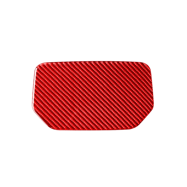 

Carbon Fiber Car Dashboard Storage Box Mat Decorative Sticker for Toyota Tundra 2014-2018,Left and Right Drive Universal (Red)