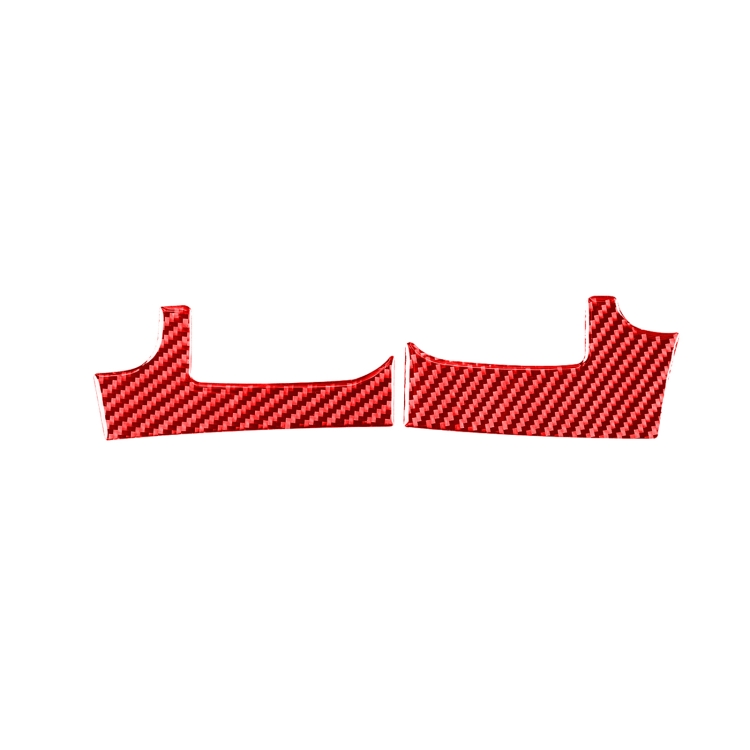 

2 PCS / Set Carbon Fiber Car Dashboard Air Outlet Decorative Sticker for Toyota Tundra 2014-2018,Right Drive (Red)