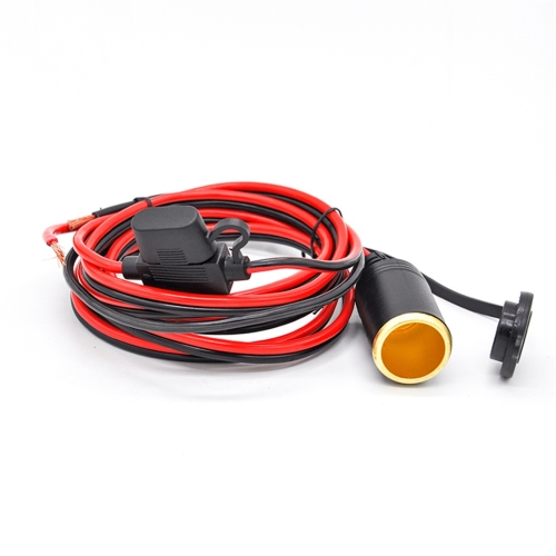 

12V 24V Cigarette Lighter Socket Battery Alligator Clip Connector Car Battery Extension Cable Adapter