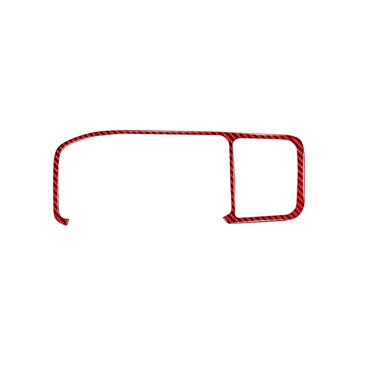 

Car Carbon Fiber Navigation Frame Decorative Sticker for Volvo V60 2010-2017, Left Drive(Red)
