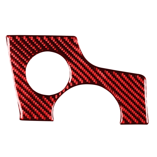 

Car Carbon Fiber Key Hole Decorative Sticker for Porsche Panamera, Left Drive (Red)