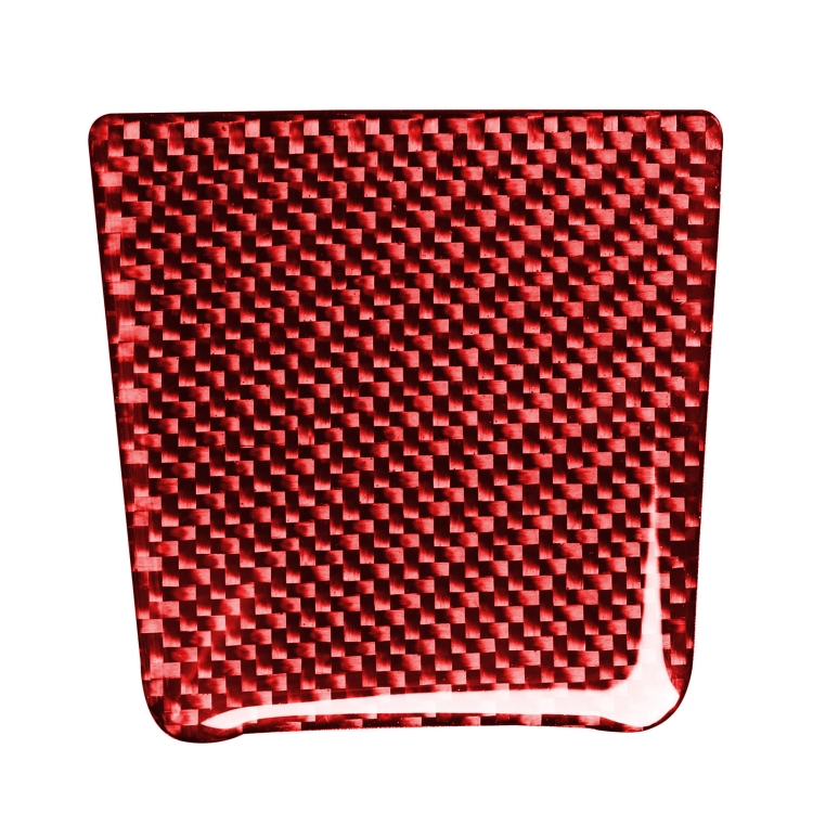 

Car Carbon Fiber Battery Cover Decorative Sticker for Porsche Macan 2014-2021, Left and Right Drive Universal (Red)