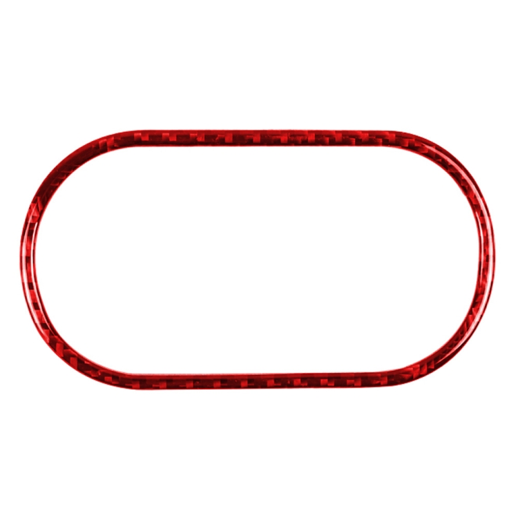 

Car Carbon Fiber Headlight Switch Panel Decorative Sticker for Porsche Macan 2014-2021, Left and Right Drive Universal (Red)