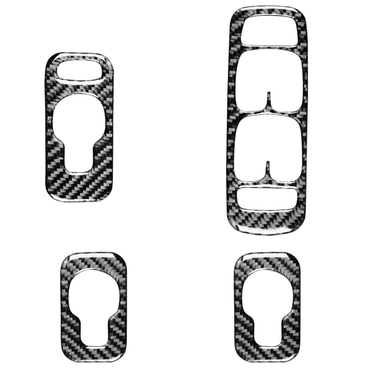 

4 in 1 Car Carbon Fiber Door Set A Decorative Sticker for Volvo XC90 2003-2014, Right Drive