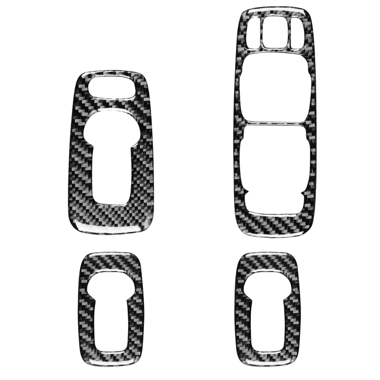 

Car Carbon Fiber Window Lift B Decorative Sticker for Volvo XC90 2008-2014, Right Drive
