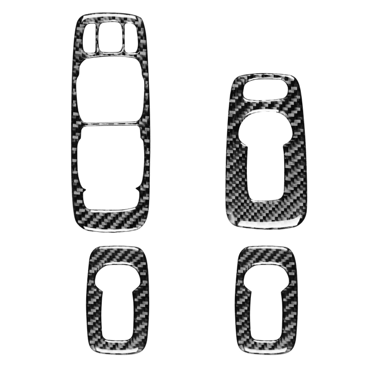 

Car Carbon Fiber Window Lift B Decorative Sticker for Volvo XC90 2008-2014, Left Drive