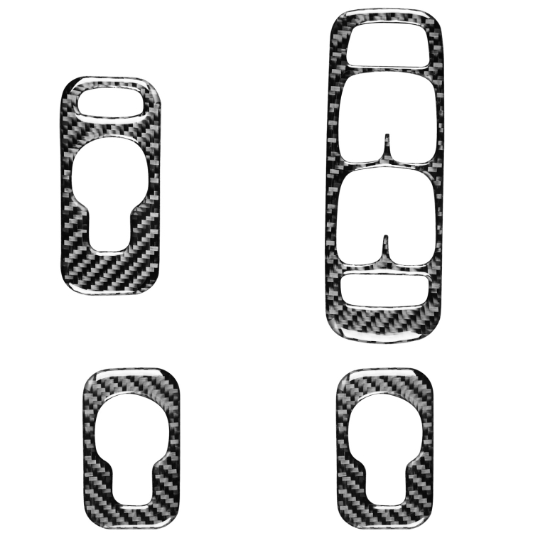 

Car Carbon Fiber Window Lift A Decorative Sticker for Volvo XC90 2003-2007, Right Drive
