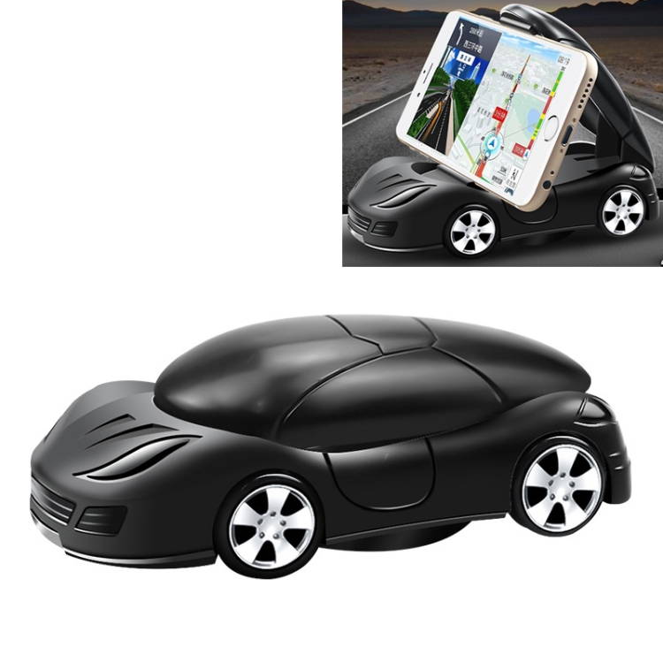 

Car Shape Phone Holder Car Interior Decoration Navigation Bracket (Black)