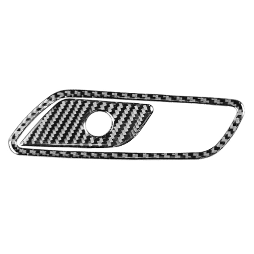 

Car Carbon Fiber Front Passenger Seat Storage Box Switch Decorative Sticker for Audi A6L / A7 2019-, Left Drive