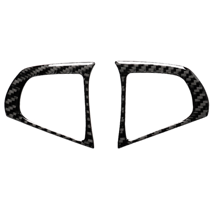 

2 in 1 Car Carbon Fiber Steering Wheel Button Solid Color B Decorative Sticker for BMW G01 X3 2018-2020 / G02 X4 2019-2020, Left and Right Drive Universal