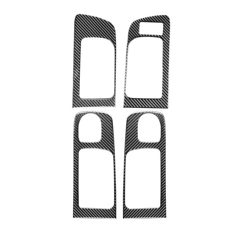 

4 PCS / Set Carbon Fiber Car Door Inner Handle Decorative Sticker for Toyota Tundra 2014-2018, Right Driving