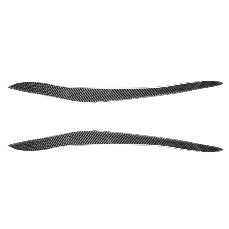 

2 PCS / Set Carbon Fiber Car Lamp Eyebrow Decorative Sticker for BMW X5/E70 2010-2012, Drop Glue Version