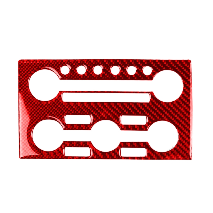 

Carbon Fiber Car Instrument Control Panel Decorative Sticker for Nissan GTR R35 2008-2016, Right Driving (Red)