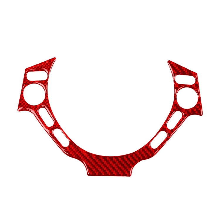 

Carbon Fiber Car Steering Wheel Buttons Decorative Sticker for Nissan GTR R35 2008-2016, Left and Right Driving Universal (Red)