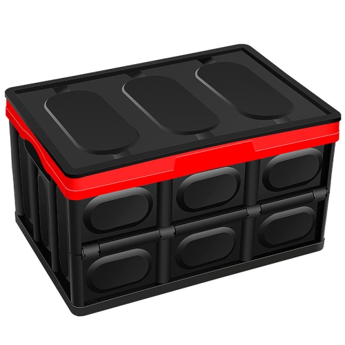 

Car Storage Box Auto Multi-function Folding Organizer Box, Size: L (Black)