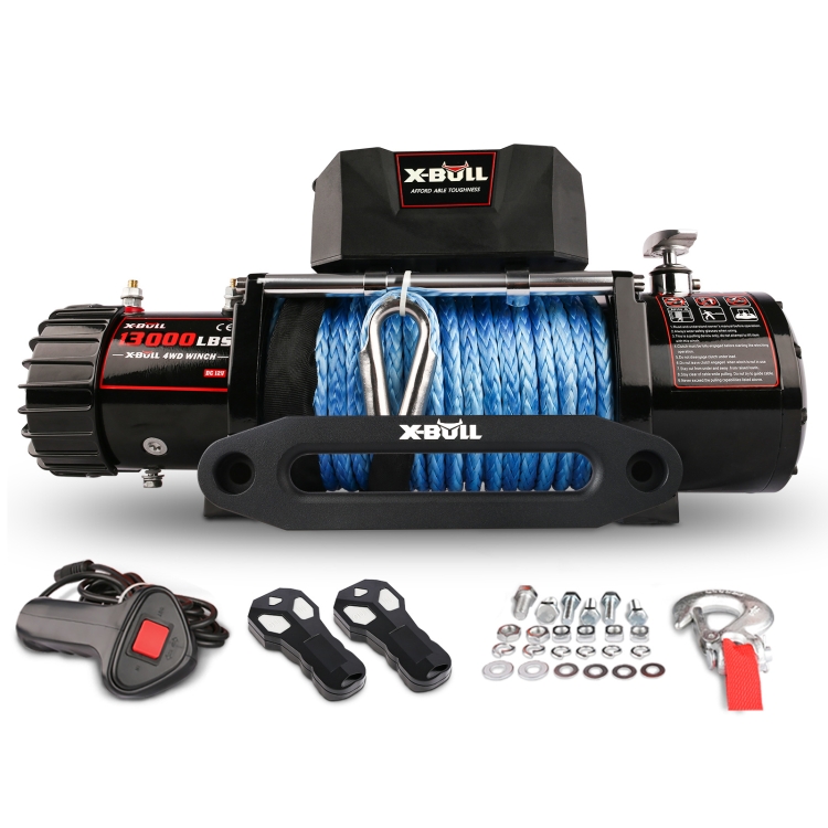 

[US Warehouse] X-BULL 13000LBS Waterproof Synthetic Electric Rope Winch
