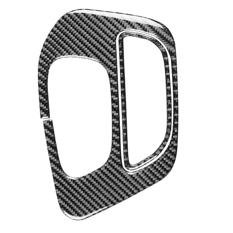 

2 PCS / Set Carbon Fiber Car Gear Storage Box Decorative Sticker for Dodge Challenger 2015 to Now, Left Driving