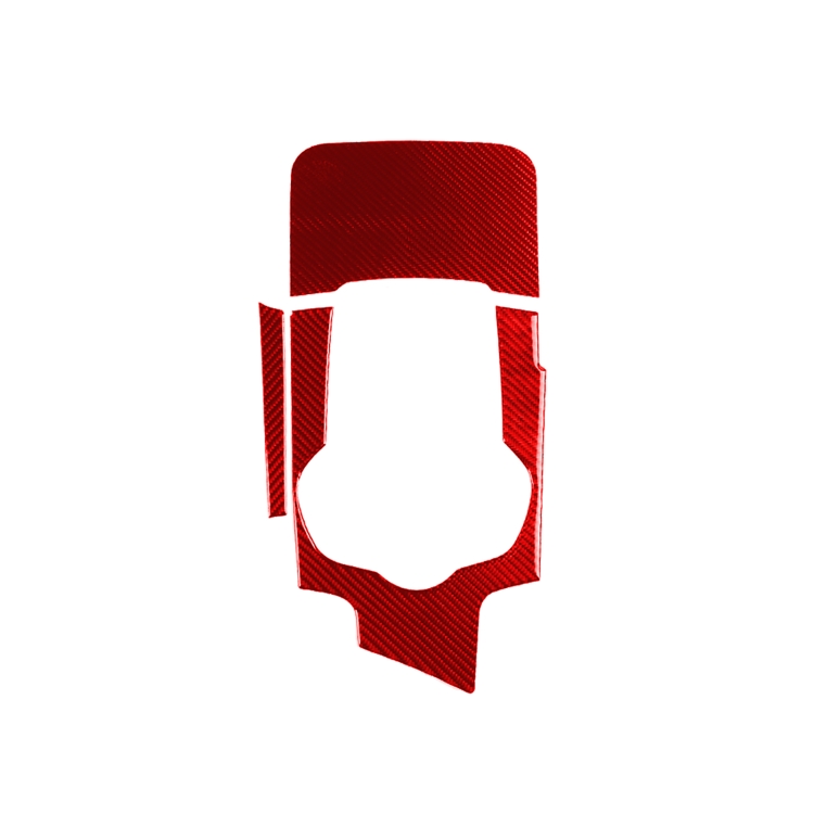 

3 PCS / Set Carbon Fiber Car Gear Box Panel Decorative Sticker for Alfa Romeo Giulia 2017-2019,Right Drive (Red)