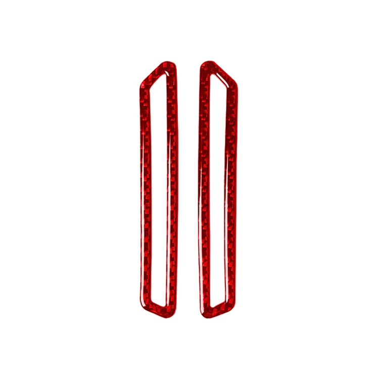 

2 PCS / Set Carbon Fiber Car A-pillar Air Outlet Panel Decorative Sticker for Alfa Romeo Giulia 2017-2019,Left and Right Drive Universal (Red)