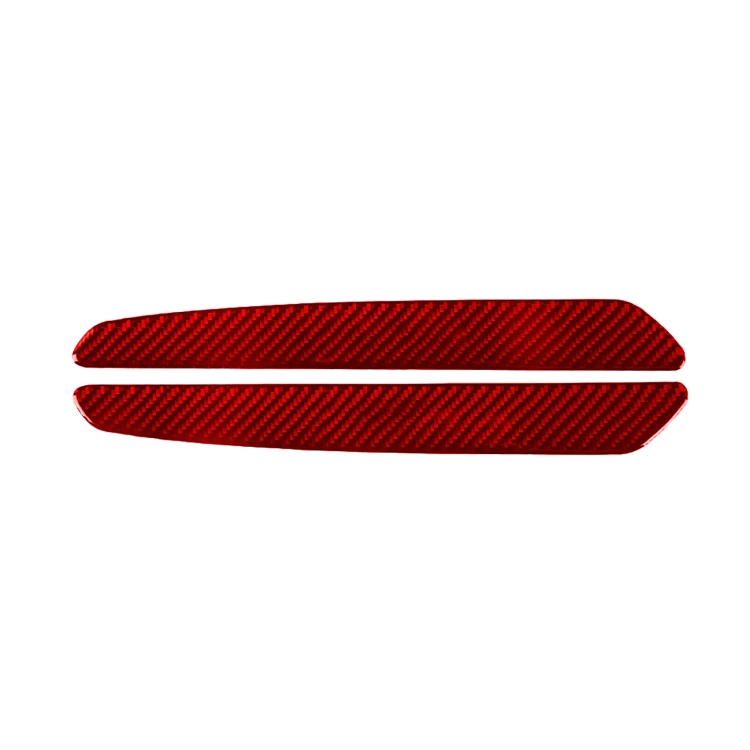 

2 PCS / Set Carbon Fiber Car Welcome Pedal Decorative Sticker for Alfa Romeo Giulia 2017-2019,Left and Right Drive Universal (Red)