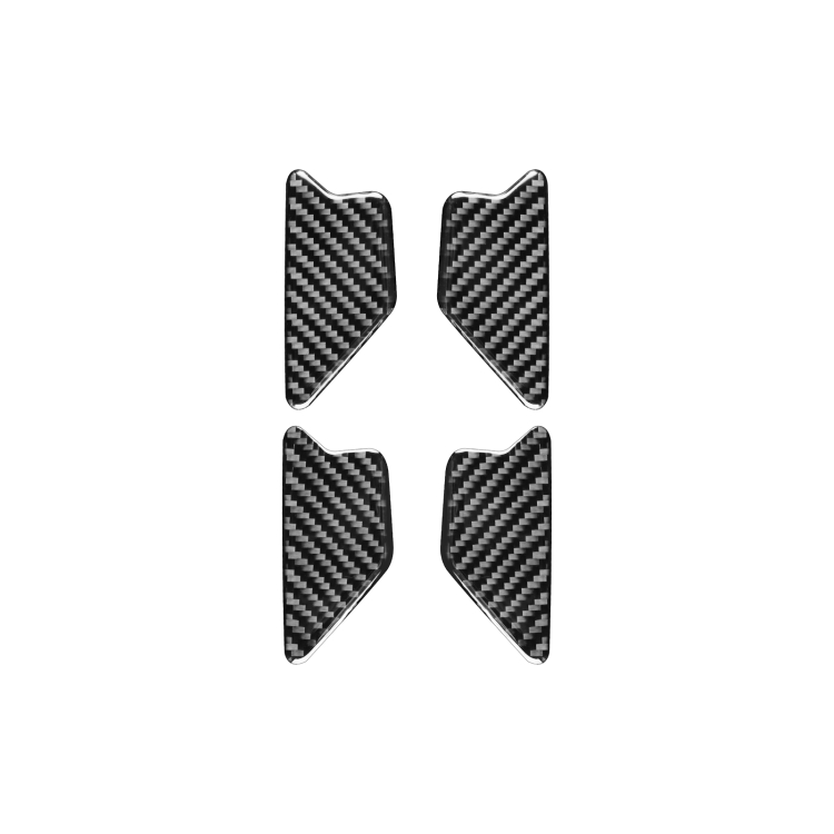 

4 PCS / Set Carbon Fiber Car Inner Door Bowl Decorative Sticker for Audi Q3 2013-2018,Left and Right Drive Universal