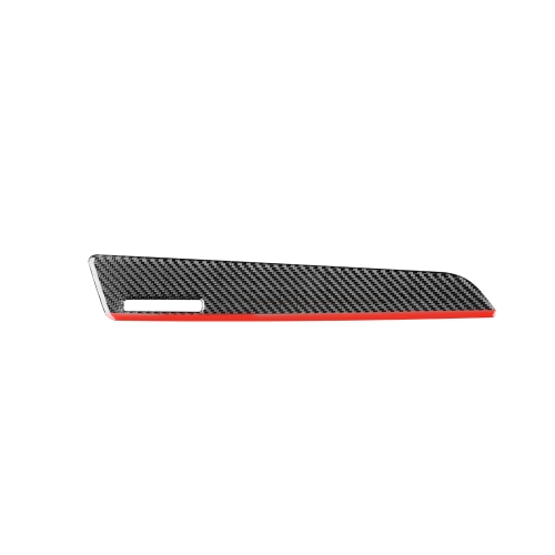 

Carbon Fiber Car Co-pilot Trim Red Edge with Hole Decorative Sticker for Audi Q3 2013-2018,Left Drive