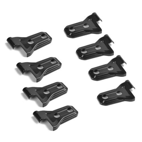 

8 PCS Automotive ABS Side Door Hinge Protector Cover Trim for Jeep Wrangler JL 4 Door 2018-2019 (Black)