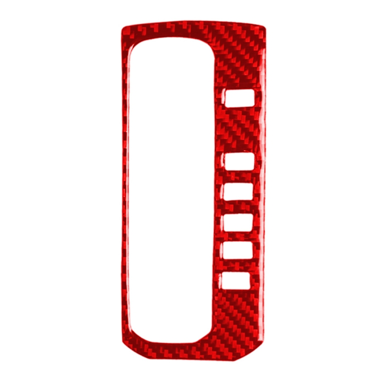 

Car Carbon Fiber Gear Button Frame Decorative Sticker for Honda Tenth Generation Civic 2016-2019, Right Drive (Red)
