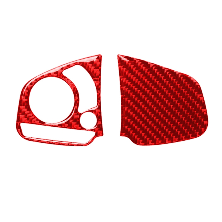 

Car Carbon Fiber Steering Wheel Button Middle Configuration Decorative Sticker for Honda Tenth Generation Civic 2016-2019, Left and Right Drive Universal (Red)