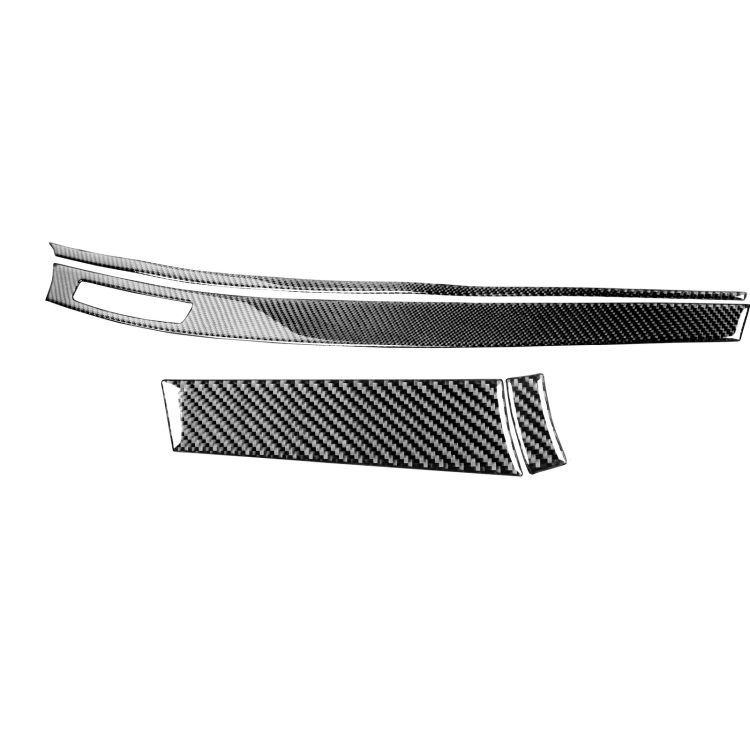 

4 PCS Car Carbon Fiber Dashboard Panel Decorative Sticker for Mitsubishi Lancer EVO 2008-2015, Left Drive